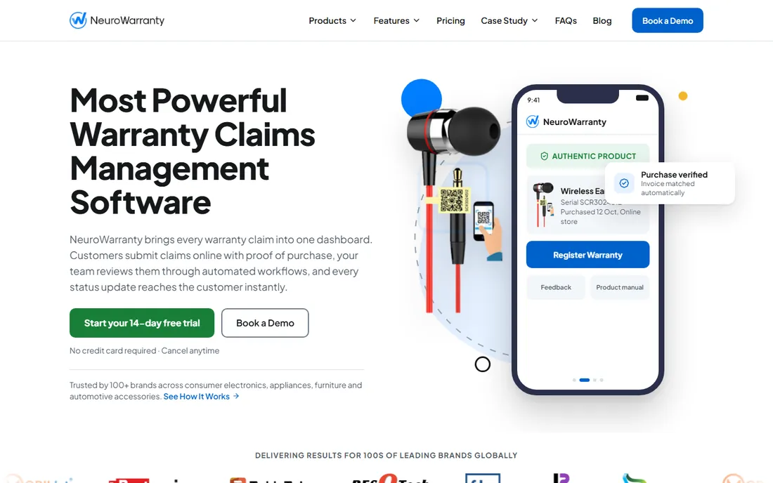 NeuroWarranty homepage