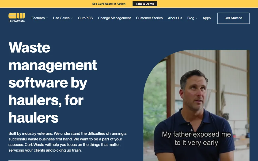 CurbWaste homepage