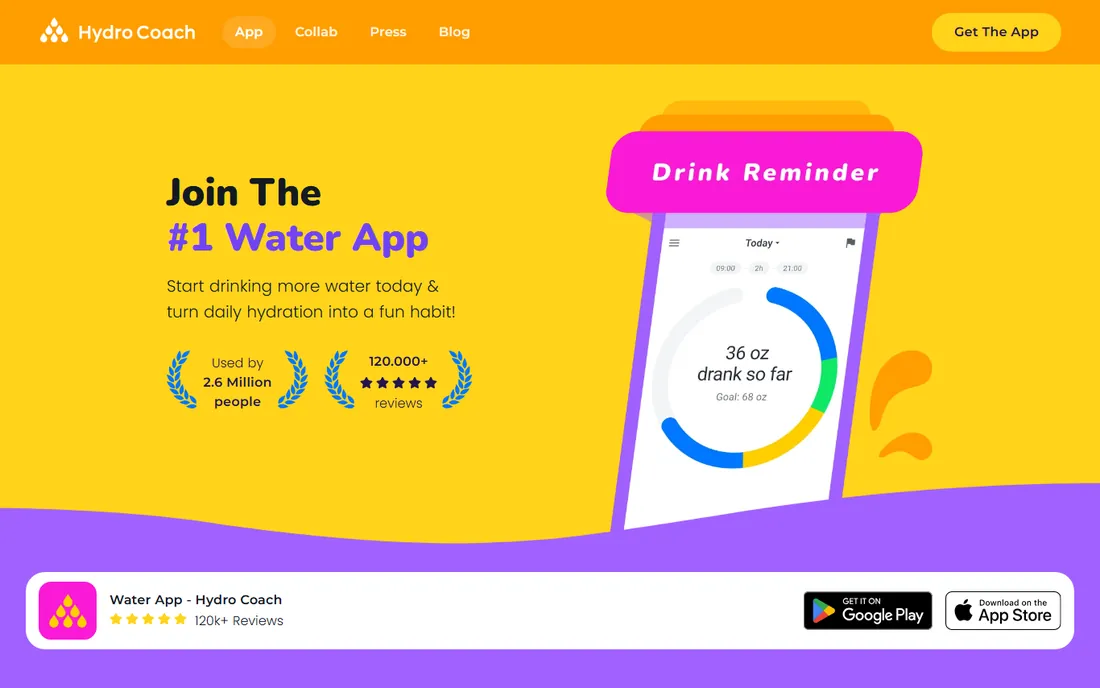 Hydro Coach homepage