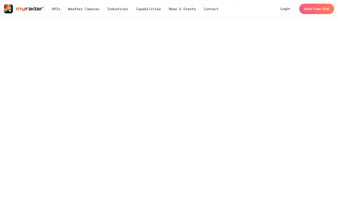 MyRadar homepage