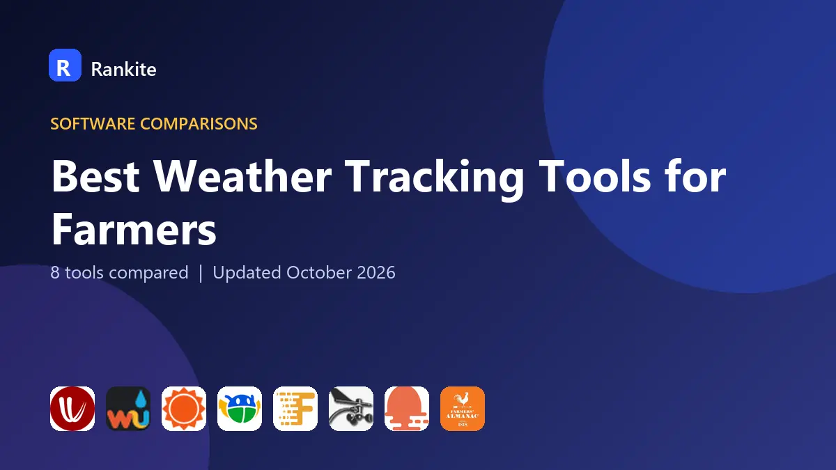 Best Weather Tracking Tools for Farmers in 2026: 8 Tools Compared