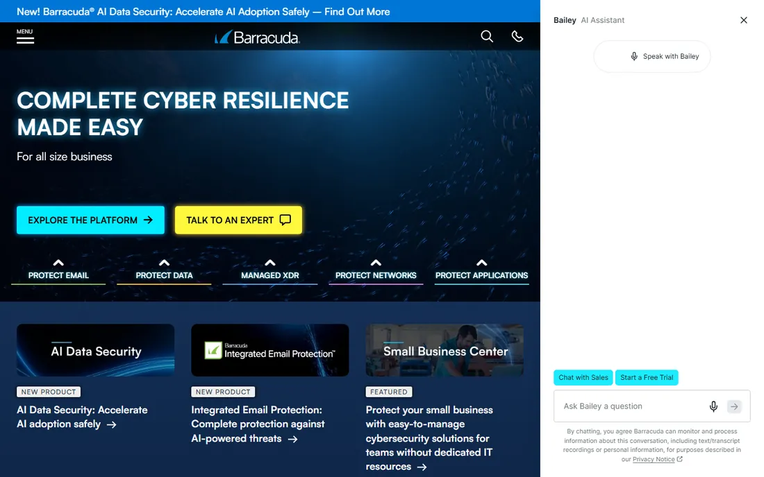 Barracuda homepage