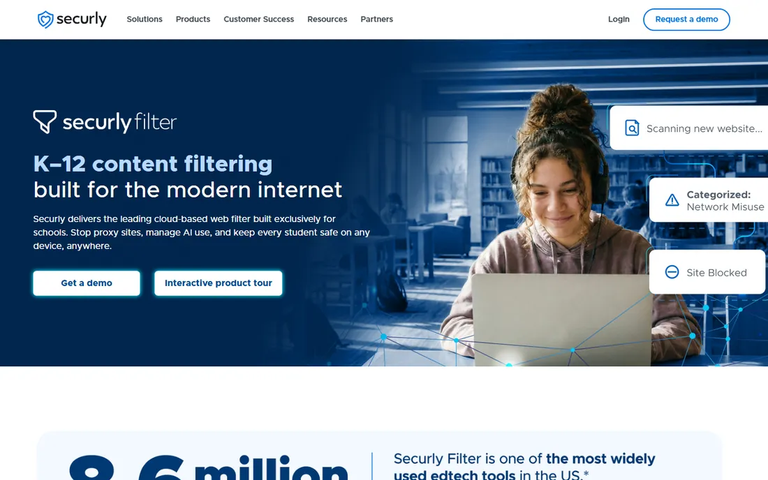 Securly Filter homepage
