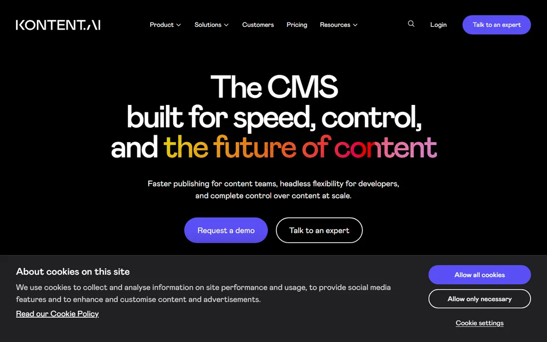Kontent.ai homepage