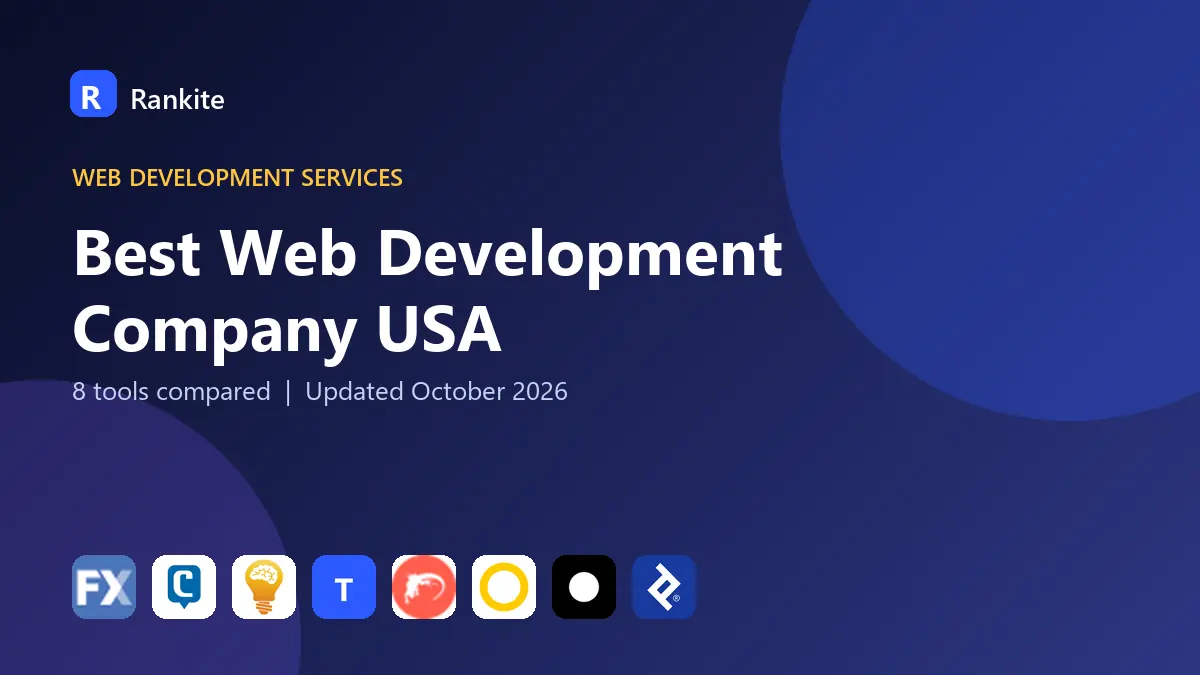 Best Web Development Company USA in 2026: 8 Tools Compared