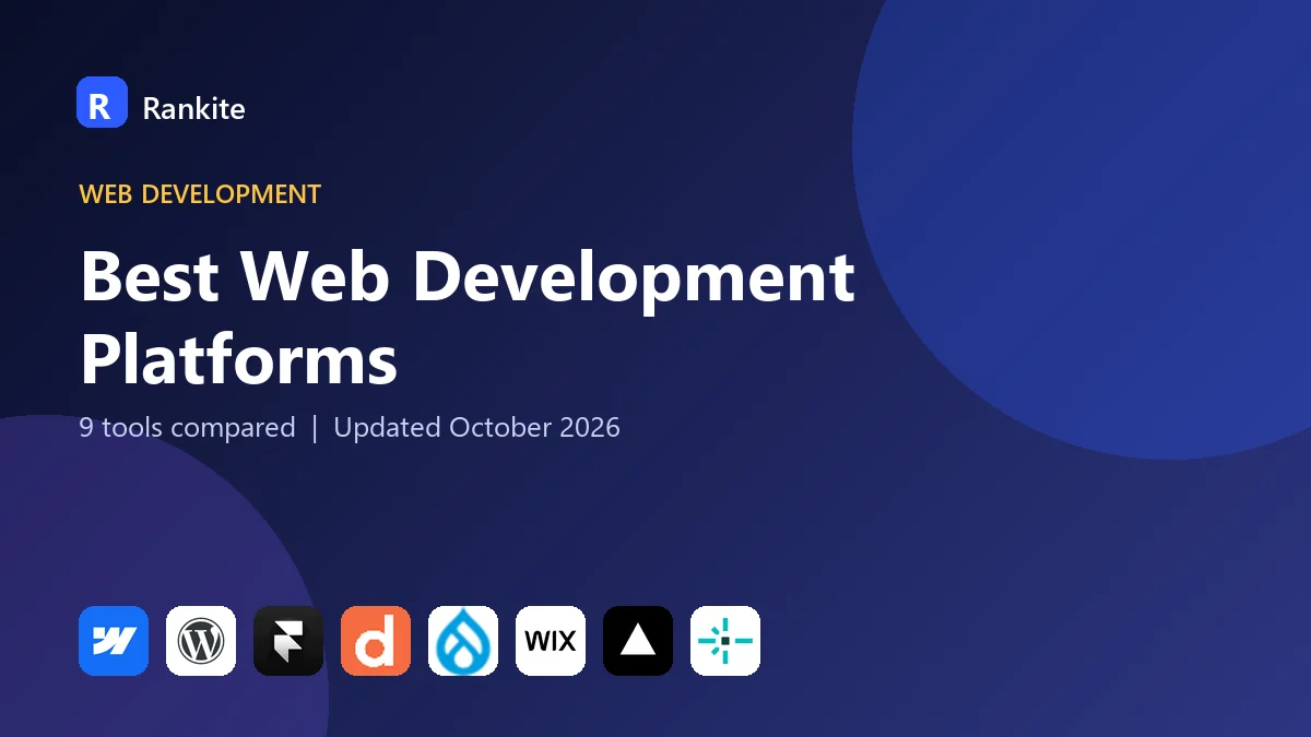 Best Web Development Platforms in 2026: 9 Tools Compared