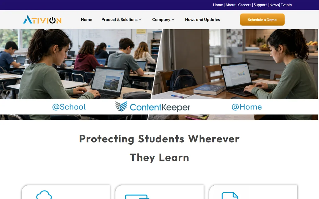 ContentKeeper homepage