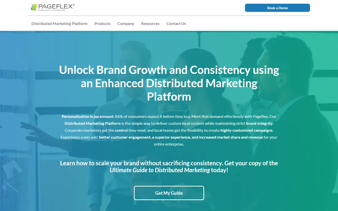 PageFlex homepage