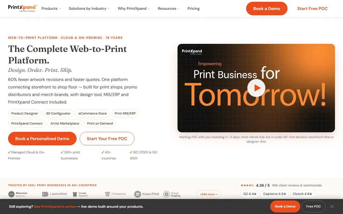 PrintXpand homepage