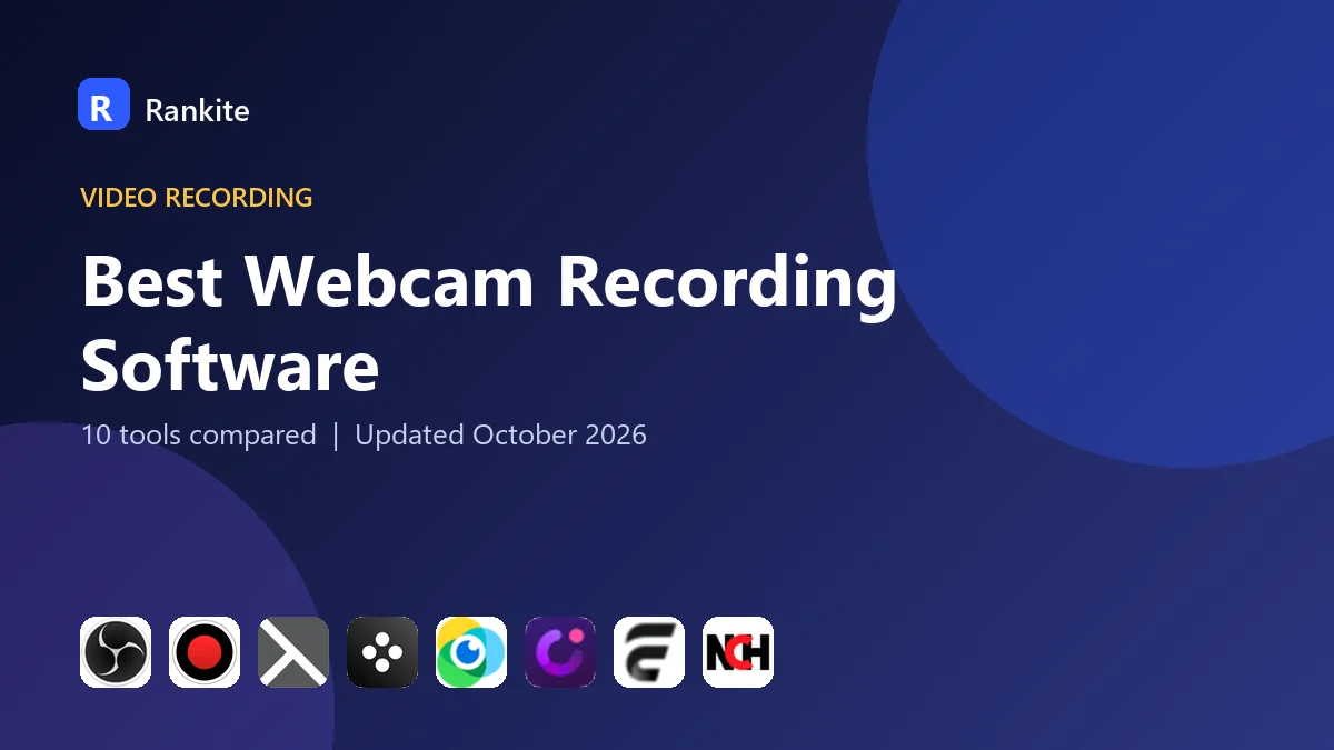 Best Webcam Recording Software in 2026: 10 Tools Compared