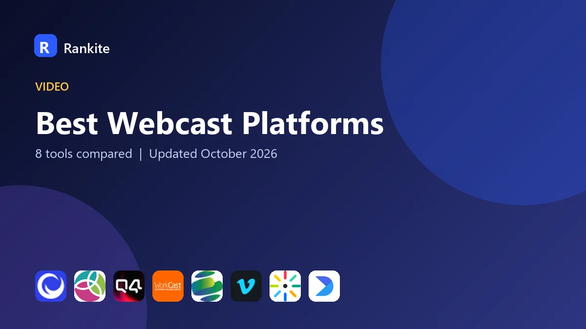 Best Webcast Platforms in 2026: 8 Tools Compared