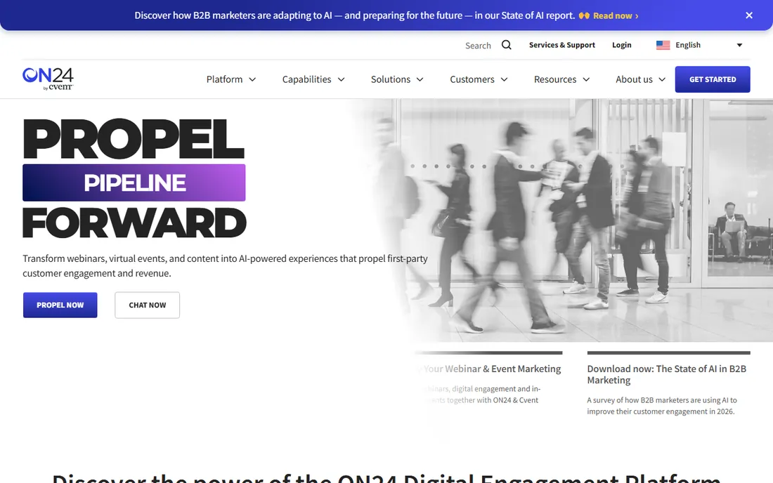 ON24 homepage