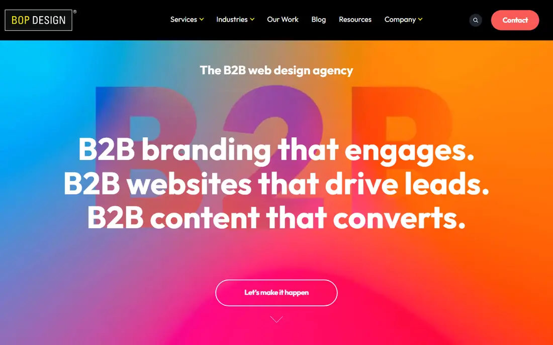 Bop Design homepage