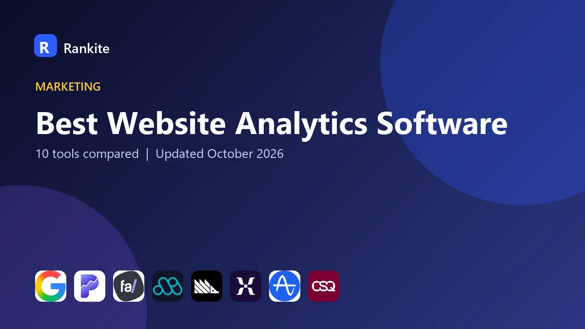 Best Website Analytics Software in 2026: 10 Tools Compared