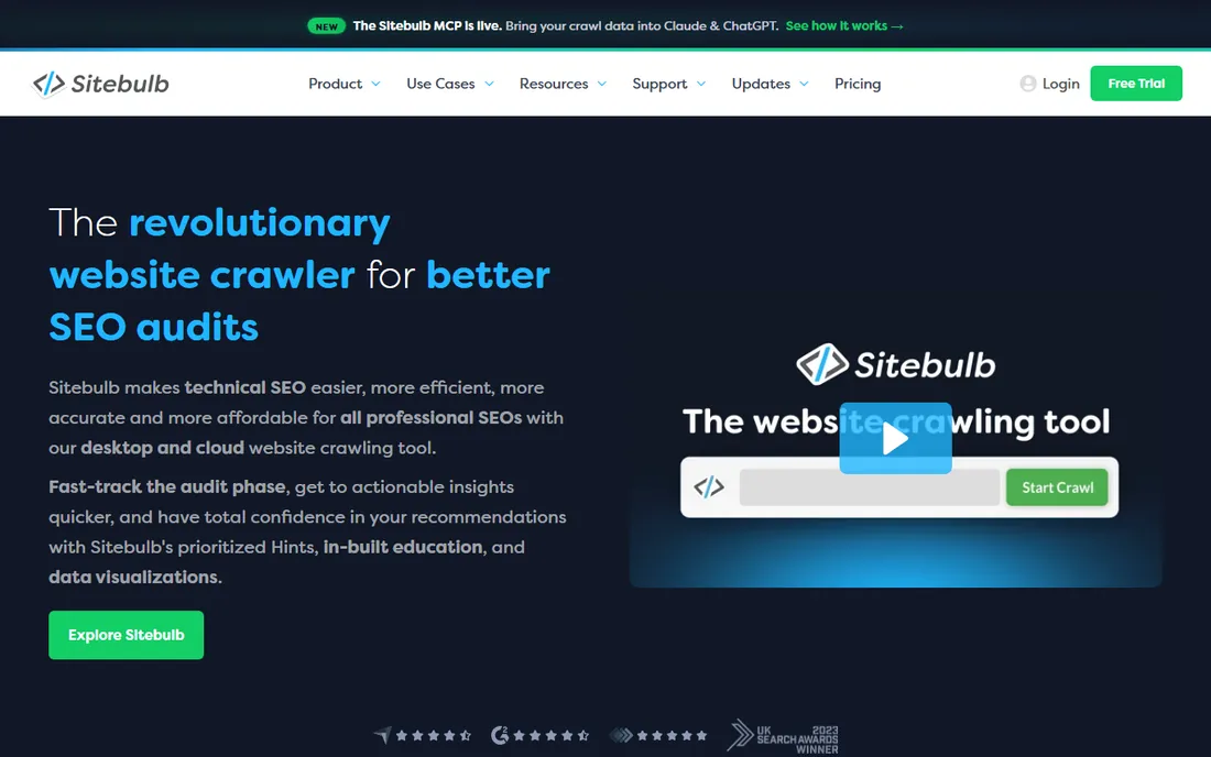 Sitebulb homepage