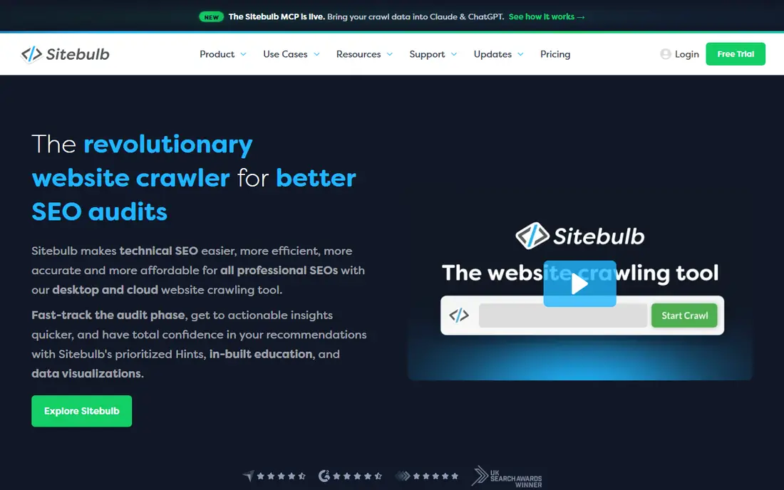 Sitebulb homepage