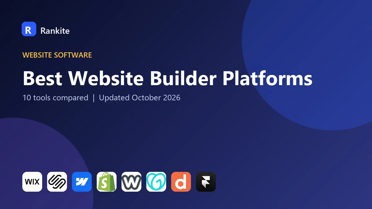Best Website Builder Platforms in 2026: 10 Tools Compared