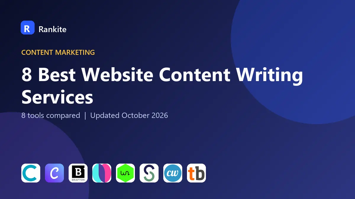 8 Best Website Content Writing Services in 2026: 8 Tools Compared