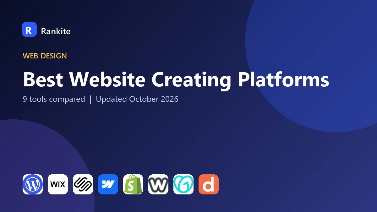 Best Website Creating Platforms in 2026: 9 Tools Compared