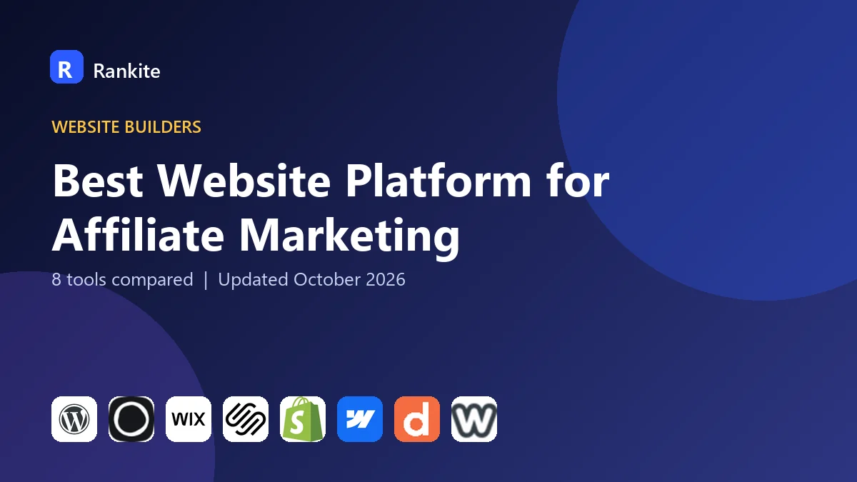 Best Website Platform for Affiliate Marketing: 8 Tools Compared