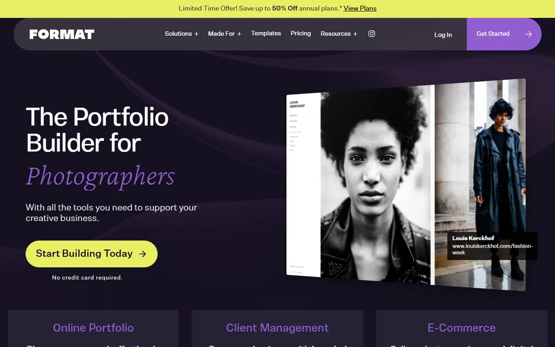 Format homepage