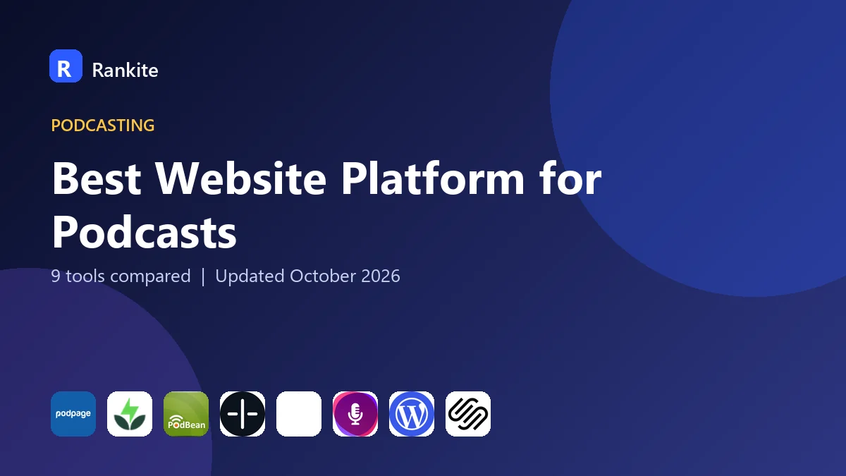 Best Website Platform for Podcasts: 9 Tools Compared