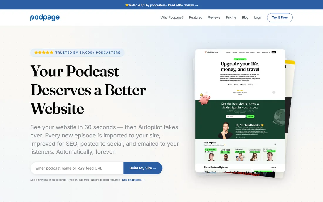Podpage homepage
