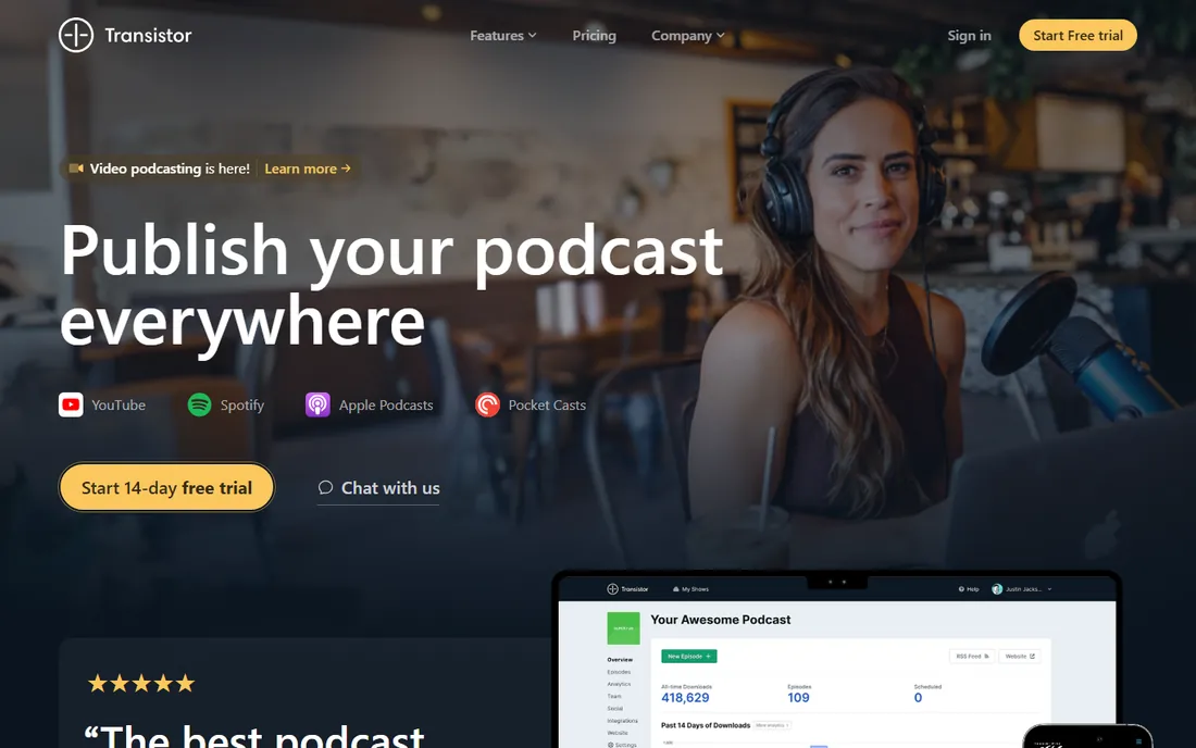 Transistor homepage