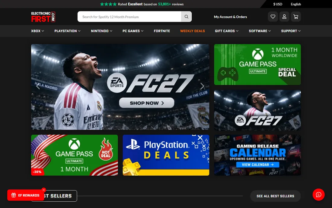 ElectronicFirst homepage