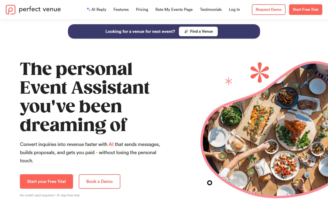 Perfect Venue homepage