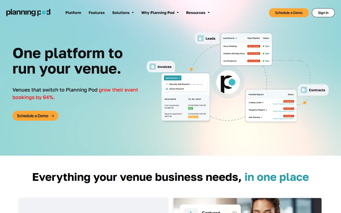 Planning Pod homepage
