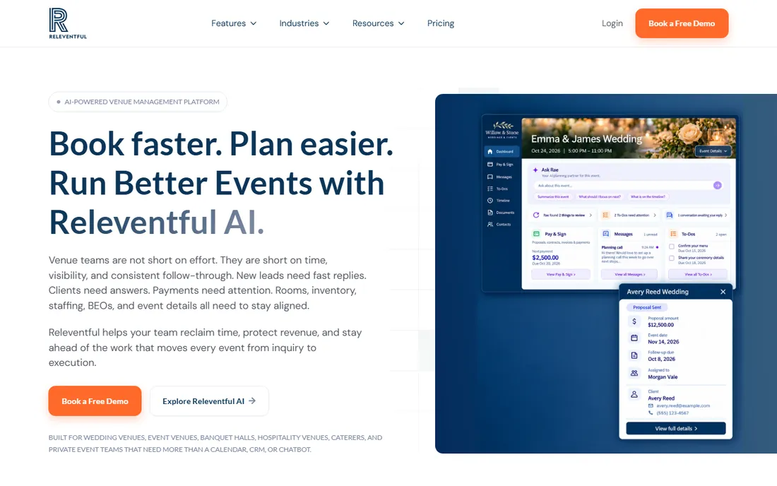 Releventful homepage