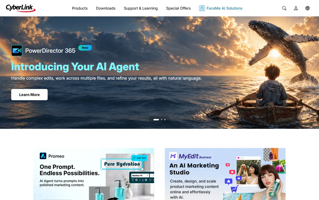 CyberLink PowerDirector homepage