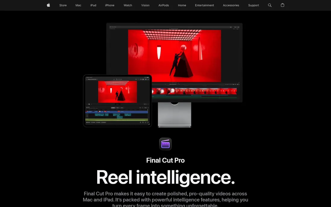 Final Cut Pro homepage
