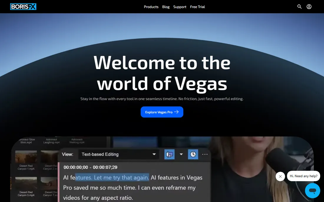 VEGAS Pro homepage
