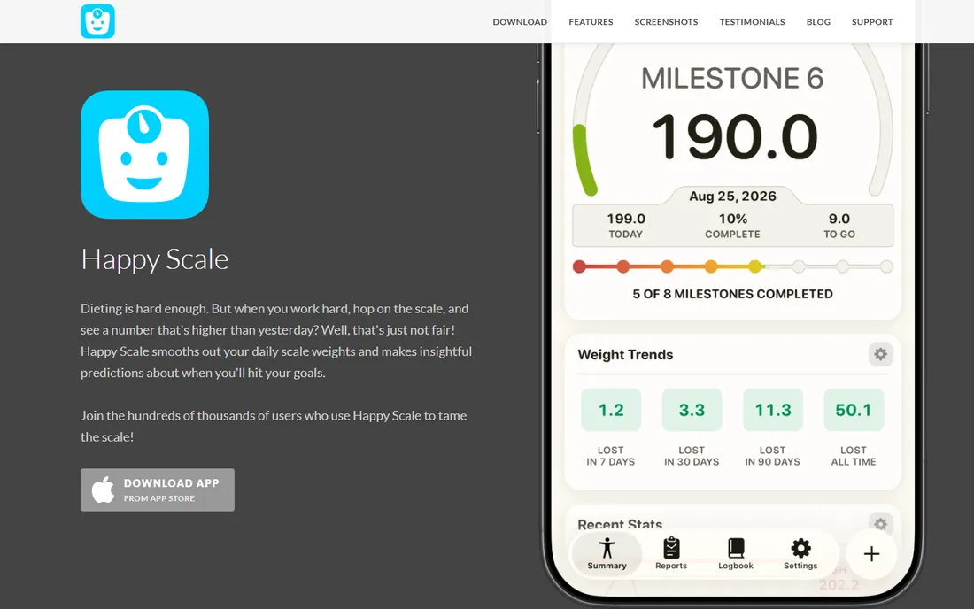Happy Scale homepage