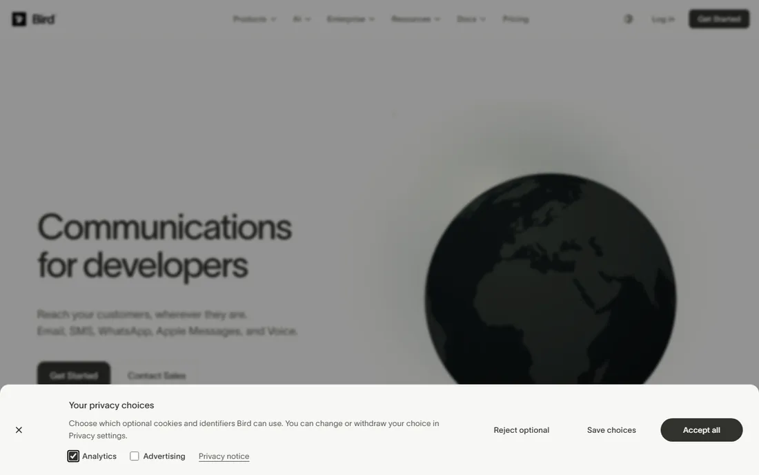 Bird homepage