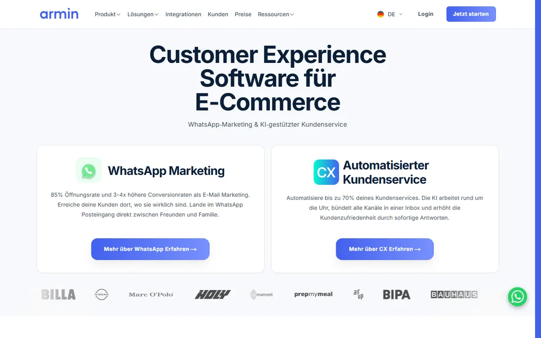 Chatarmin homepage