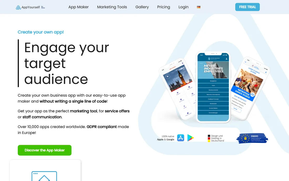 AppYourself homepage