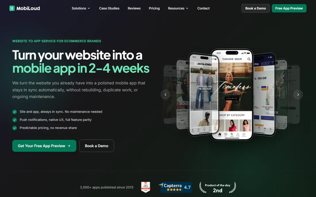 MobiLoud homepage