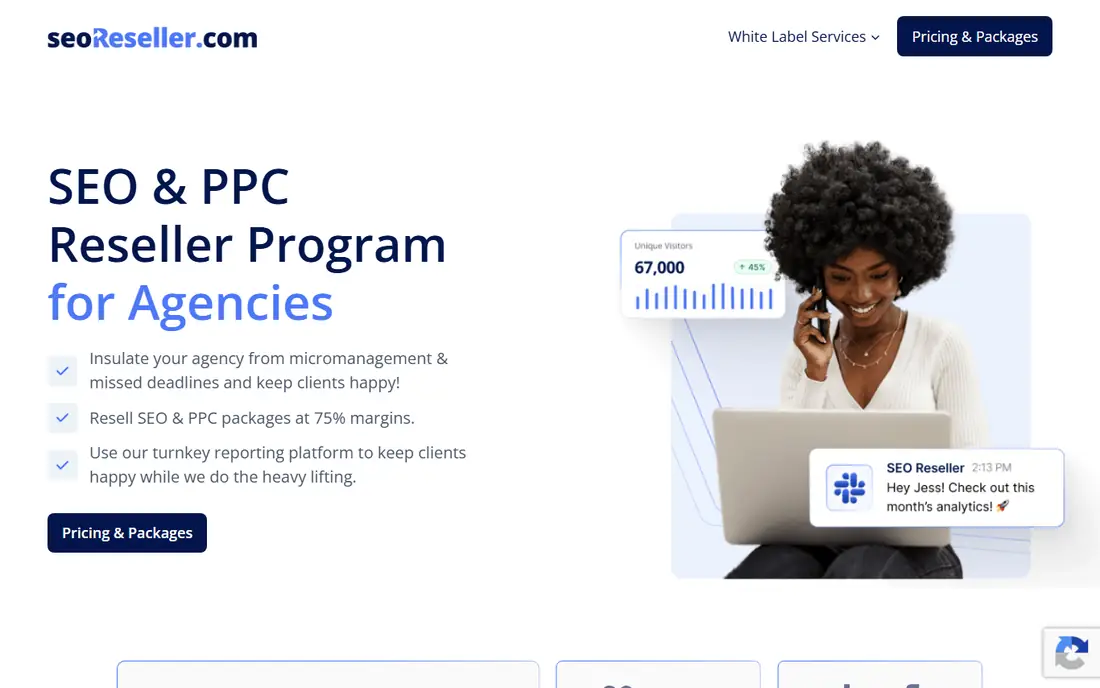 SEOReseller homepage