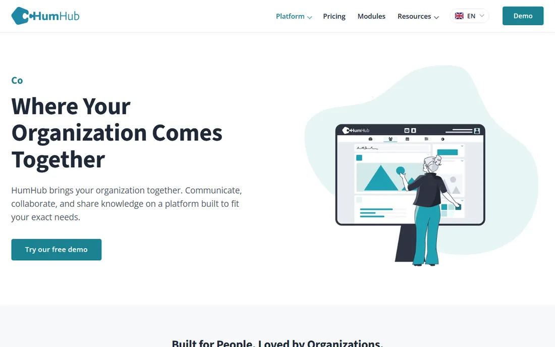 HumHub homepage