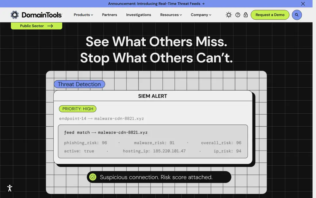 DomainTools homepage
