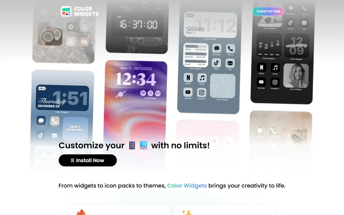 Color Widgets homepage