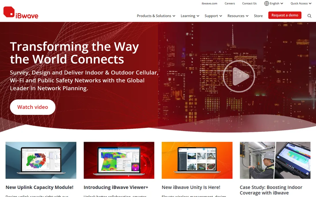 iBwave Wi-Fi Suite homepage