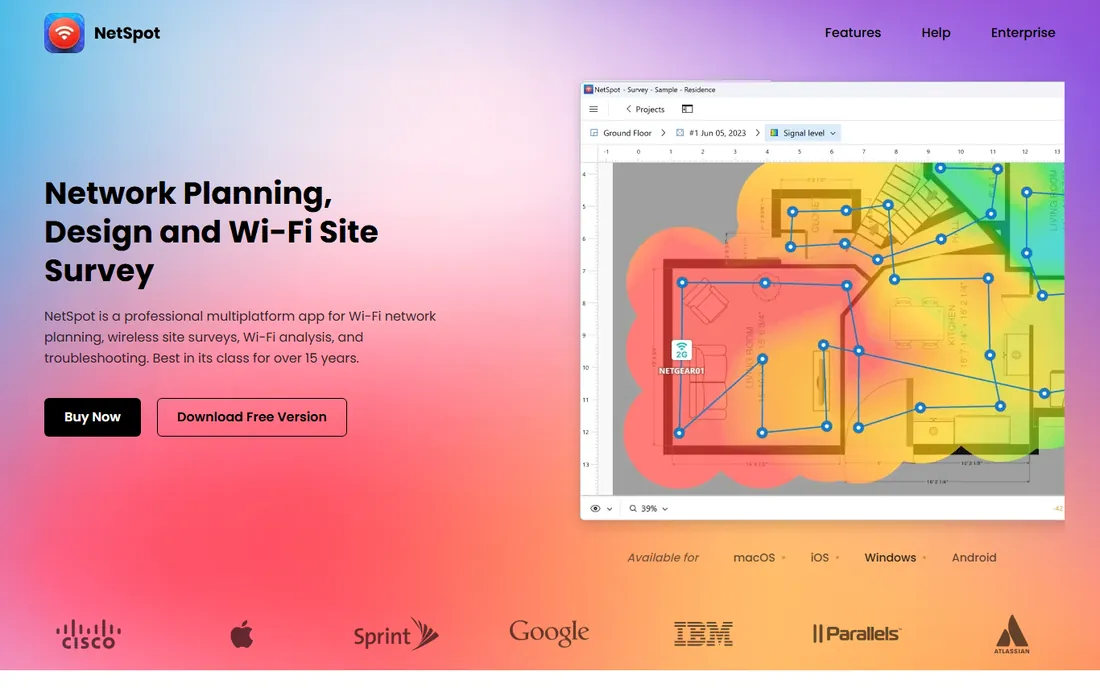 NetSpot homepage