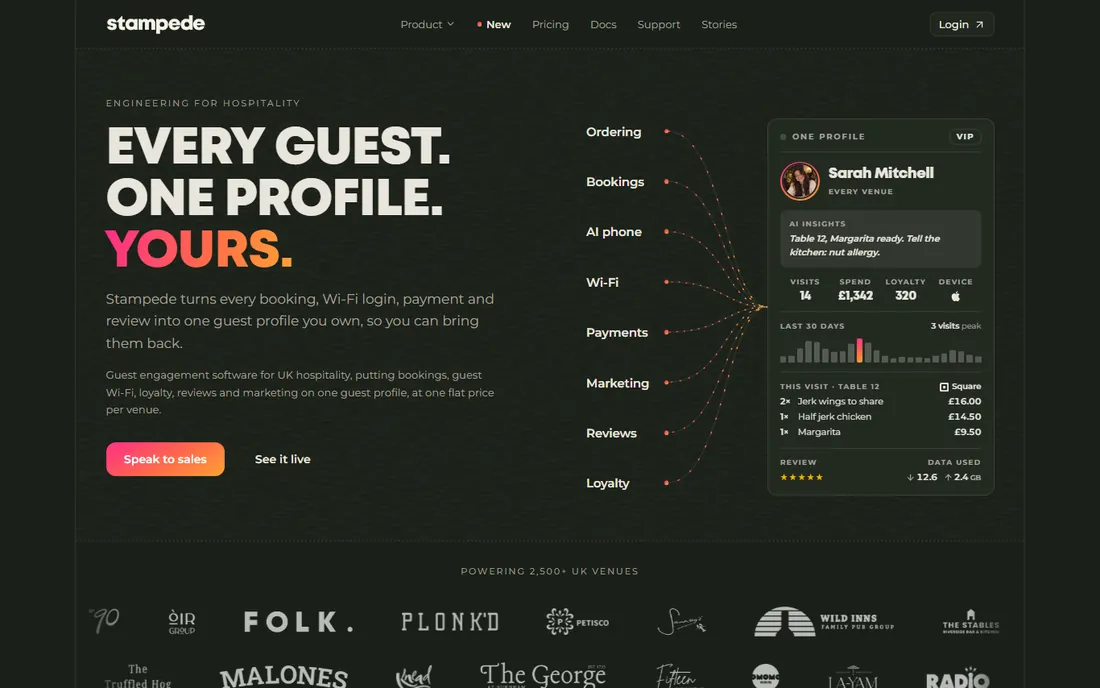 Stampede homepage