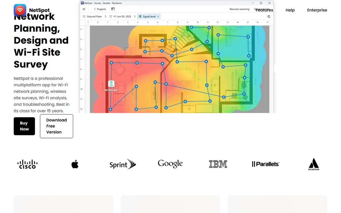 NetSpot homepage