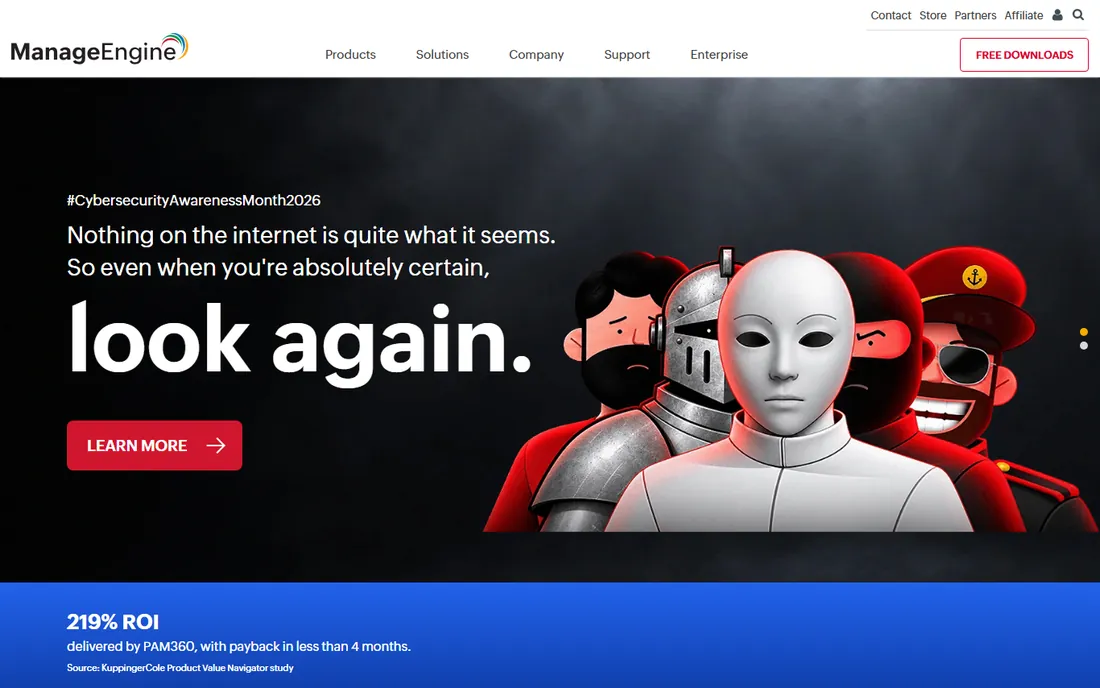 ManageEngine Patch Manager Plus homepage