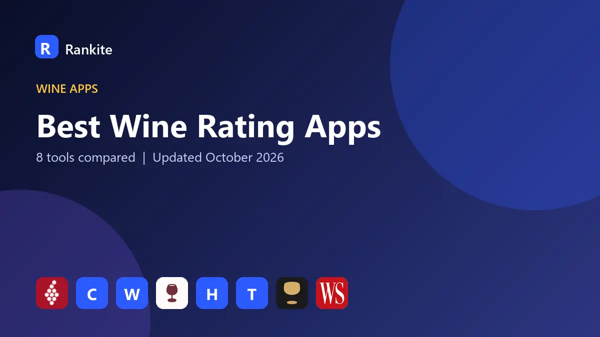 Best Wine Rating Apps in 2026: 8 Tools Compared